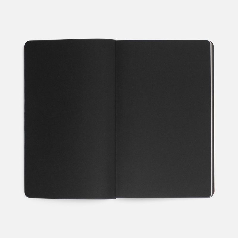 Ежедневник Trait, недатированный, черный с красным