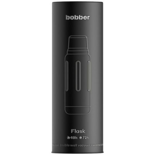 Термос Flask 1000, вакуумный, стальной матовый