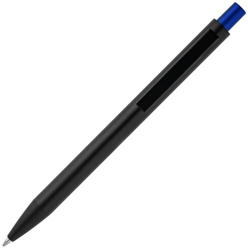 Ручка шариковая Chromatic, черная с синим