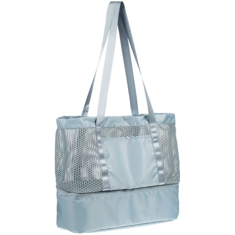 Шопер с термоотделением Verkko, серо-голубой Шопер с термоотделением Verkko, серо-голубой