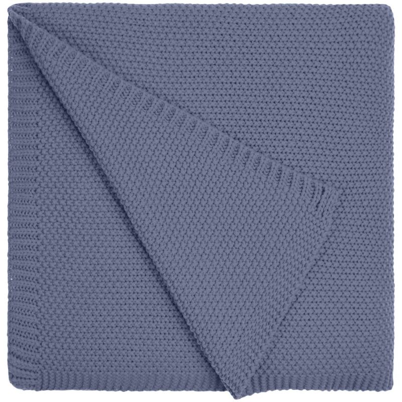 Плед Longview, серо-синий (сланец)