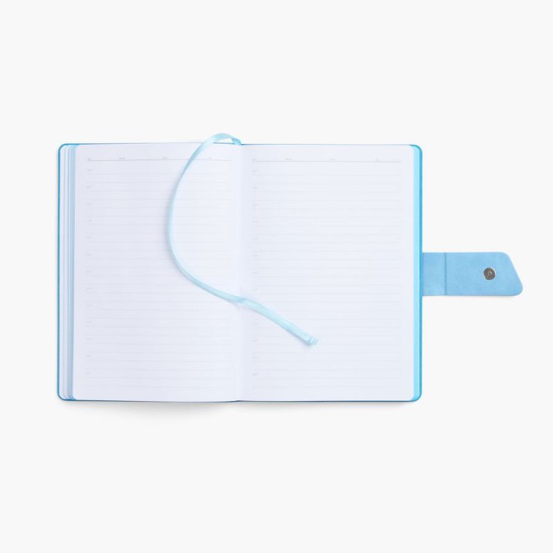 Ежедневник Boom, недатированный, черный с голубым