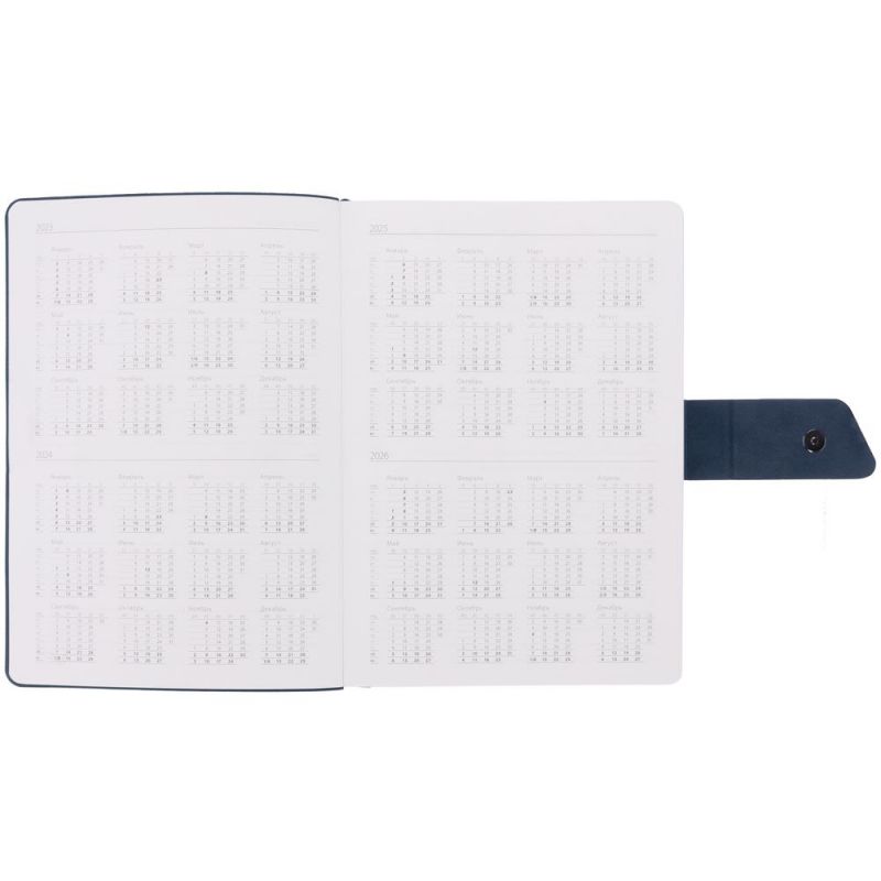 Ежедневник Boom, недатированный, черный с синим Ежедневник Boom, недатированный, черный с синим