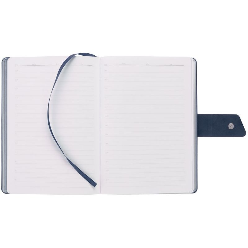 Ежедневник Boom, недатированный, черный с синим Ежедневник Boom, недатированный, черный с синим