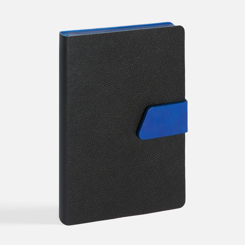 Ежедневник Boom, недатированный, черный с ярко-синий Ежедневник Boom, недатированный, черный с ярко-синий