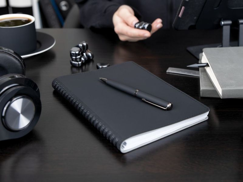 Ручка шариковая Inkish Gunmetal, серая