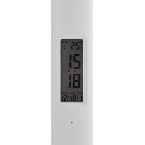 Настольная лампа с часами и календарем Office Torch ver.2, белая
