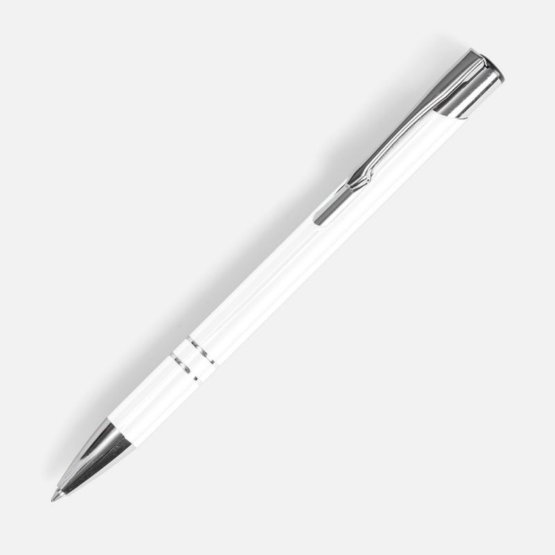 Ручка шариковая Keskus, белая Ручка шариковая Keskus, белая