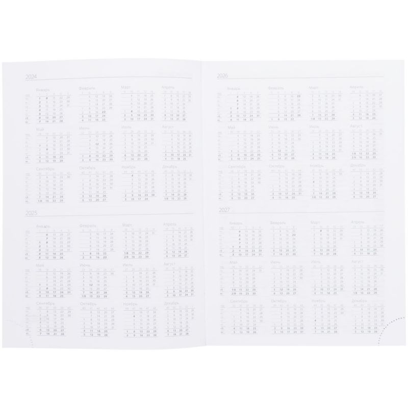 Ежедневник Vivian, недатированный, красный