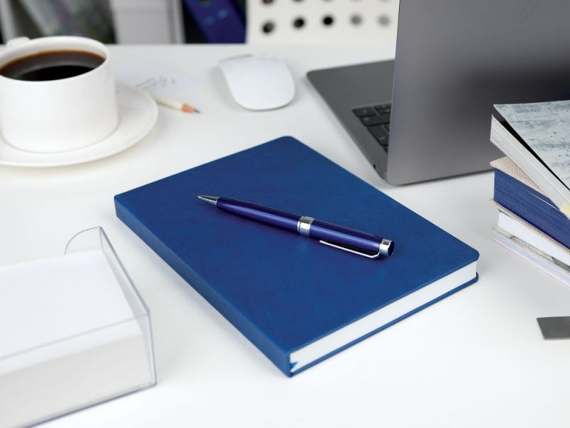 Ручка шариковая Broad Ring, глянцевая, темно-синяя