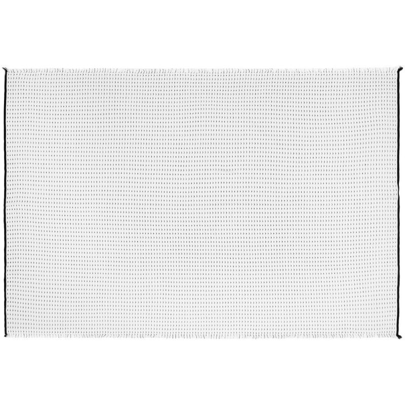 Плед Fringy, белый с черным