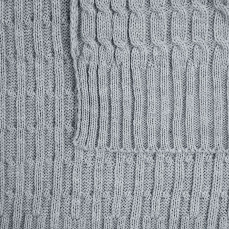 Плед Slumberland, серебристо-серый меланж