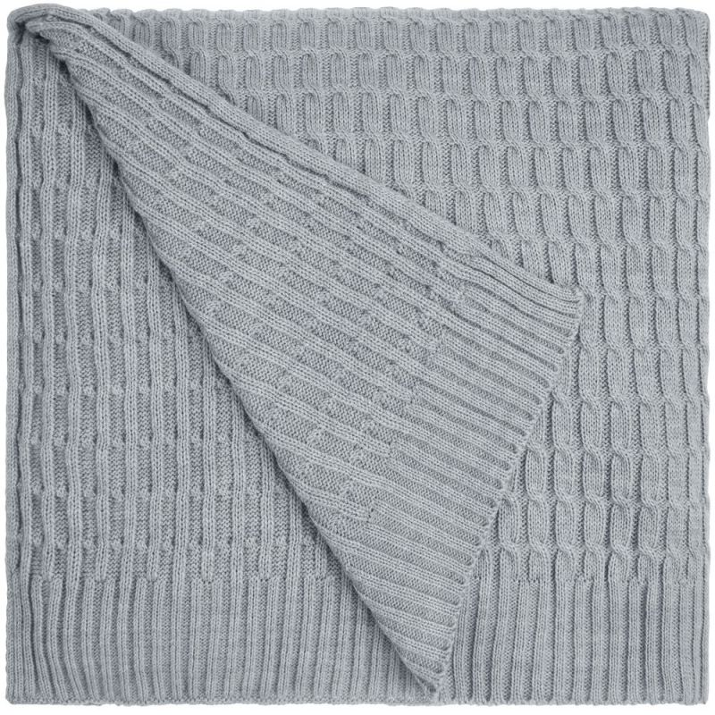 Плед Slumberland, серебристо-серый меланж