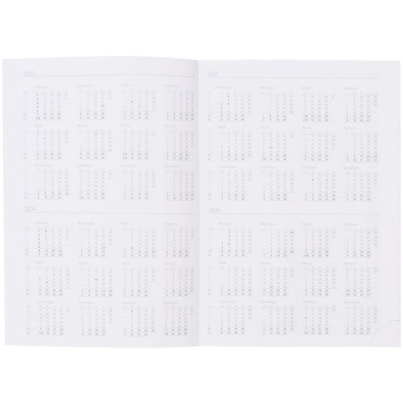 Ежедневник Favor Metal, недатированный, красный