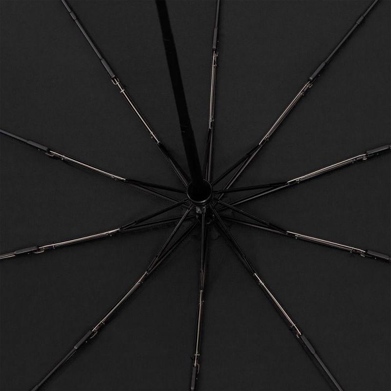 Зонт складной Cloudburst в подарочной упаковке, черный