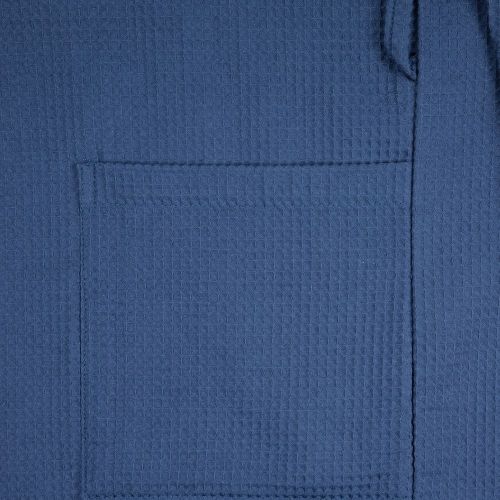 Халат вафельный Kimono, темно-синий