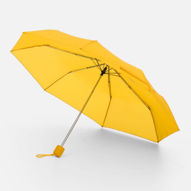 Зонт складной Basic, желтый Зонт складной Basic, желтый