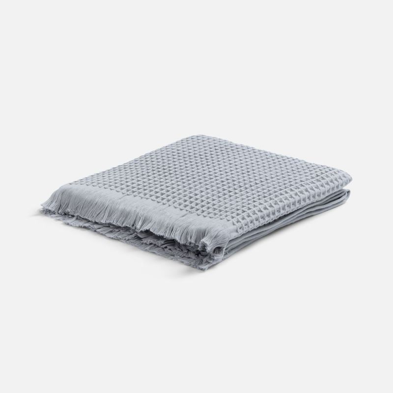 Плед вафельный Elenglect, светло-серый Плед вафельный Elenglect, светло-серый