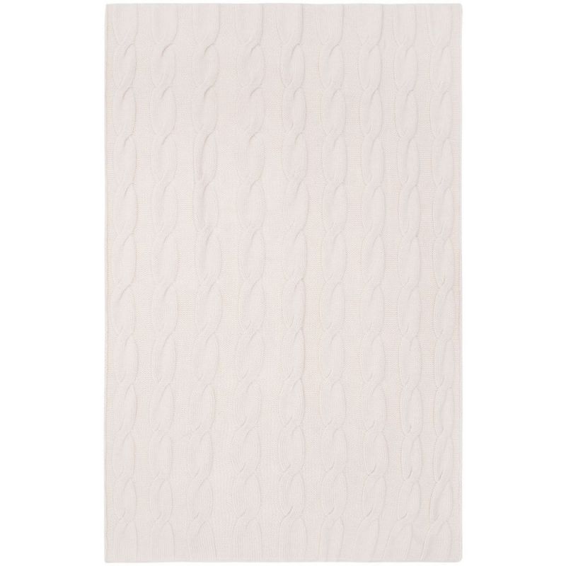 Плед Snefald, жемчужно-белый