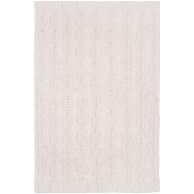 Плед Snefald, жемчужно-белый