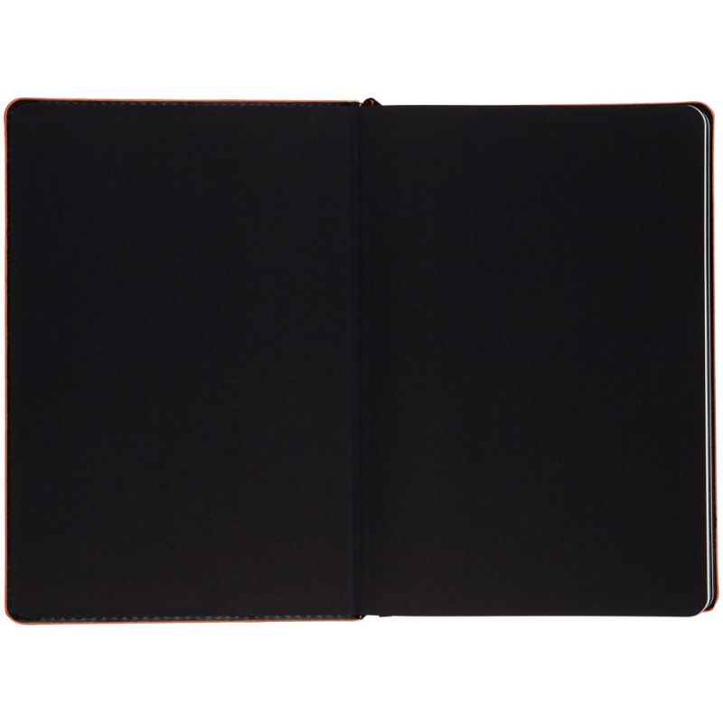 Ежедневник Alanis, недатированный, черный с красным