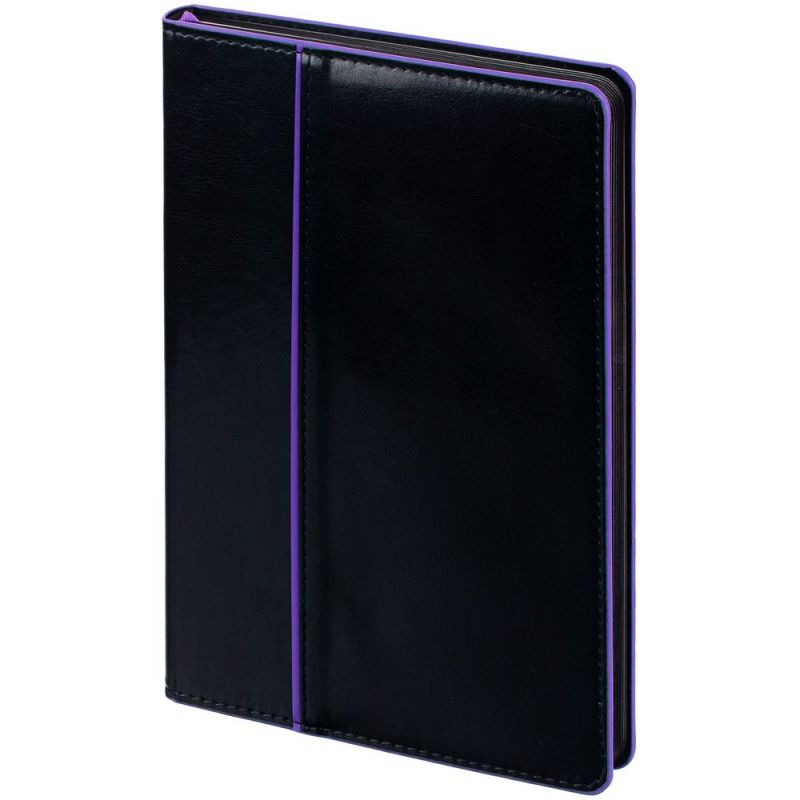 Ежедневник Alanis, недатированный, черный с фиолетовым Ежедневник Alanis, недатированный, черный с фиолетовым
