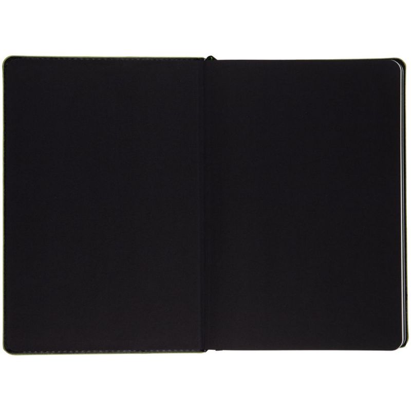 Ежедневник Alanis, недатированный, черный с зеленым