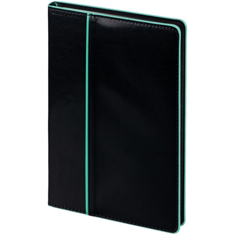 Ежедневник Alanis, недатированный, черный c бирюзовым Ежедневник Alanis, недатированный, черный c бирюзовым