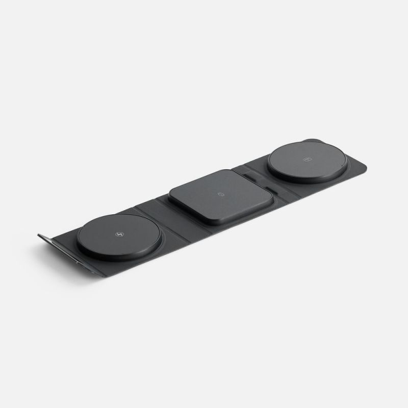 Складная станция беспроводной зарядки triFlex Light, черная