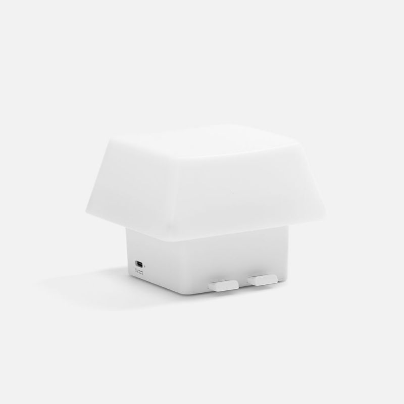 Светильник с подставкой для смартфона Knoppi, белый Светильник с подставкой для смартфона Knoppi, белый