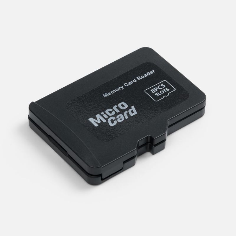 Футляр для карт памяти и SIM-карт Multitask, черный Футляр для карт памяти и SIM-карт Multitask, черный