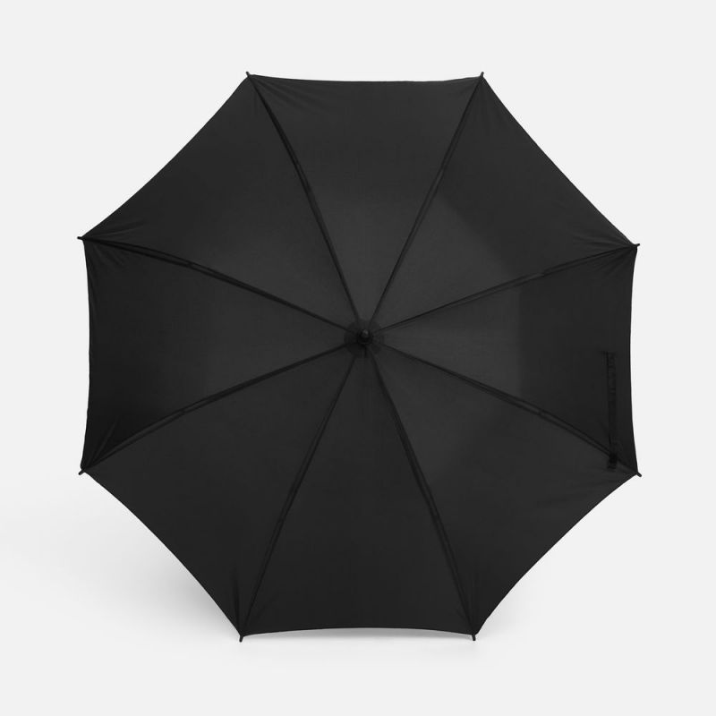 Зонт-трость Hidecolor с цветными спицами, черный с оранжевым Зонт-трость Hidecolor с цветными спицами, черный с оранжевым