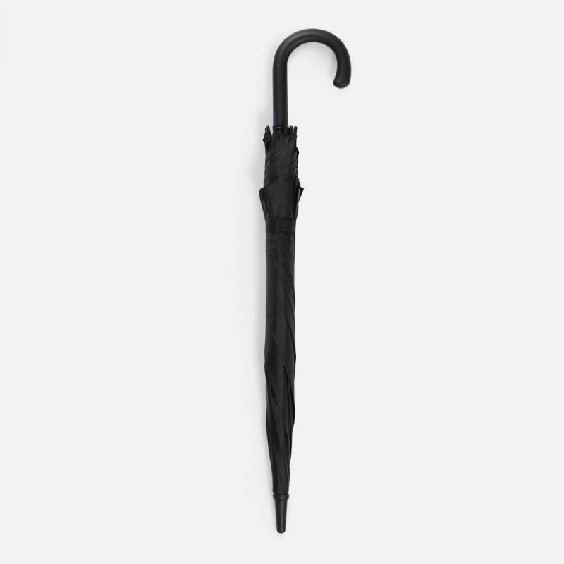 Зонт-трость Hidecolor с цветными спицами, черный с синим Зонт-трость Hidecolor с цветными спицами, черный с синим