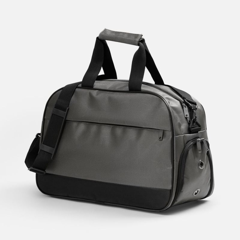 Спортивная сумка Atlantes, серая с черным Спортивная сумка Atlantes, серая с черным