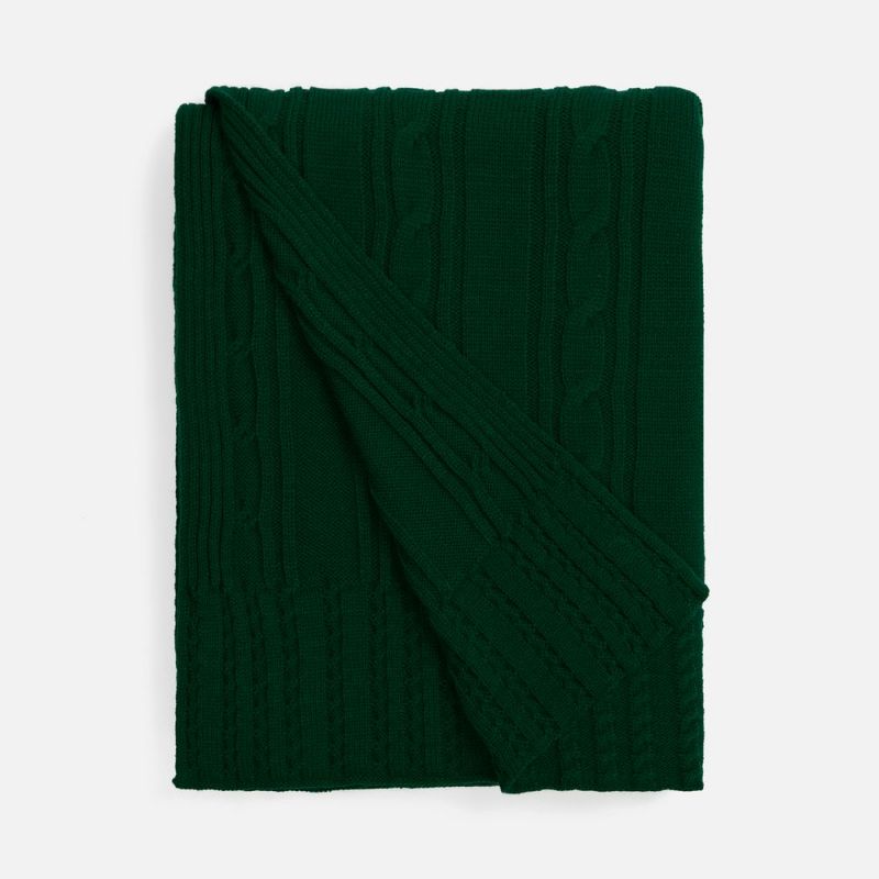 Плед Remitti, темно-зеленый (хвойный) Плед Remitti, темно-зеленый (хвойный)