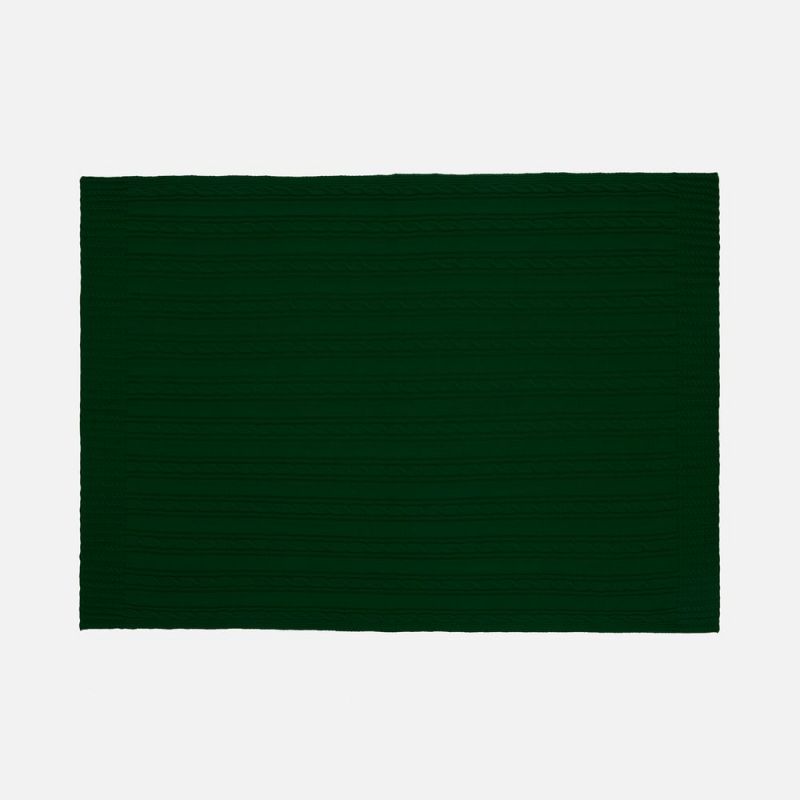 Плед Remitti, темно-зеленый (хвойный) Плед Remitti, темно-зеленый (хвойный)