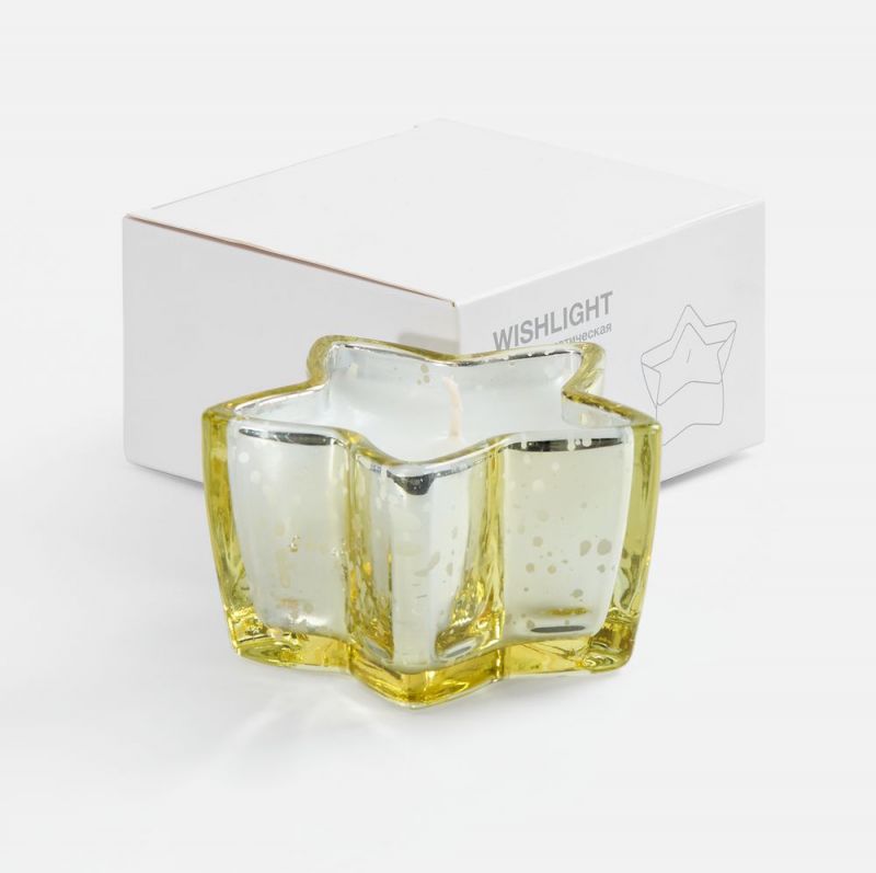 Свеча Wishlight, золотистая
