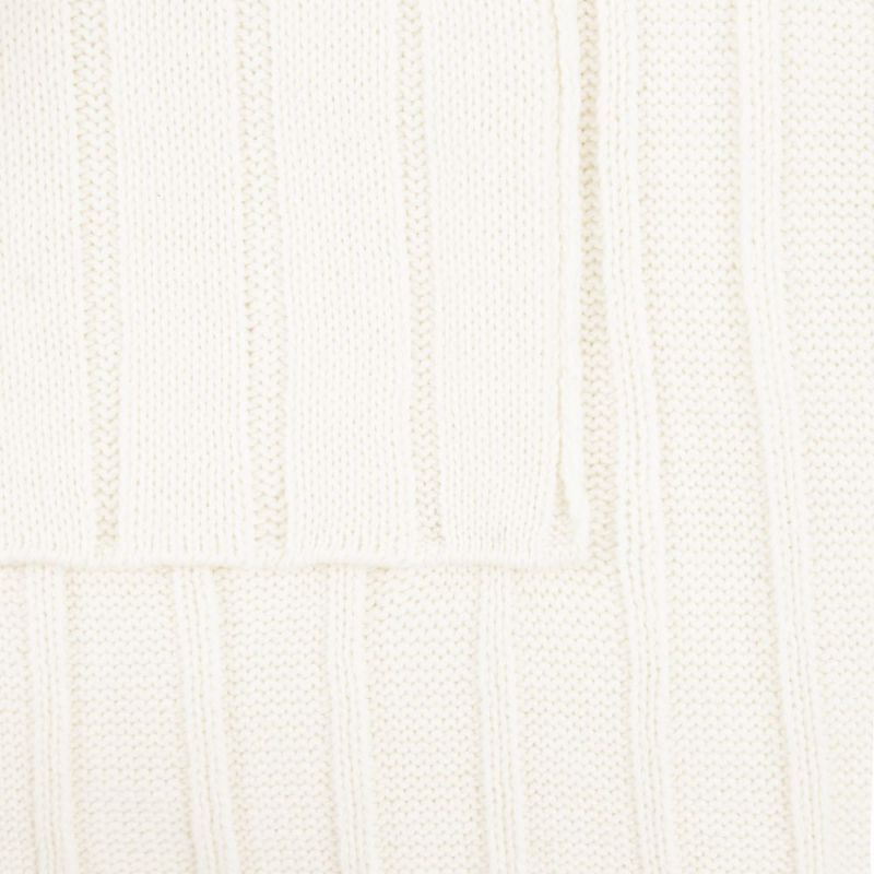 Плед Tressa, белый (молочный)