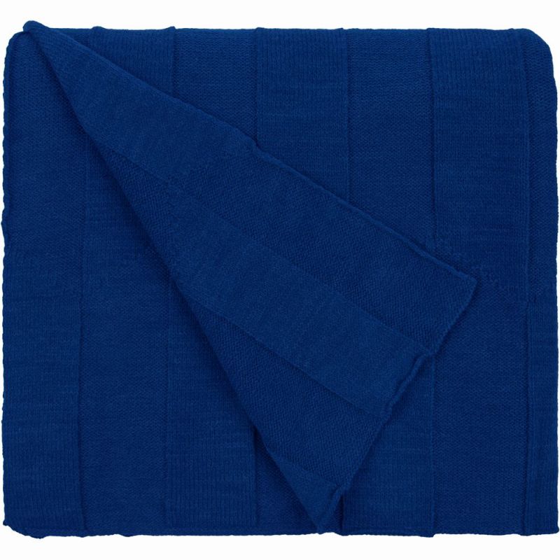 Плед Rombus, темно-синий (кобальт)