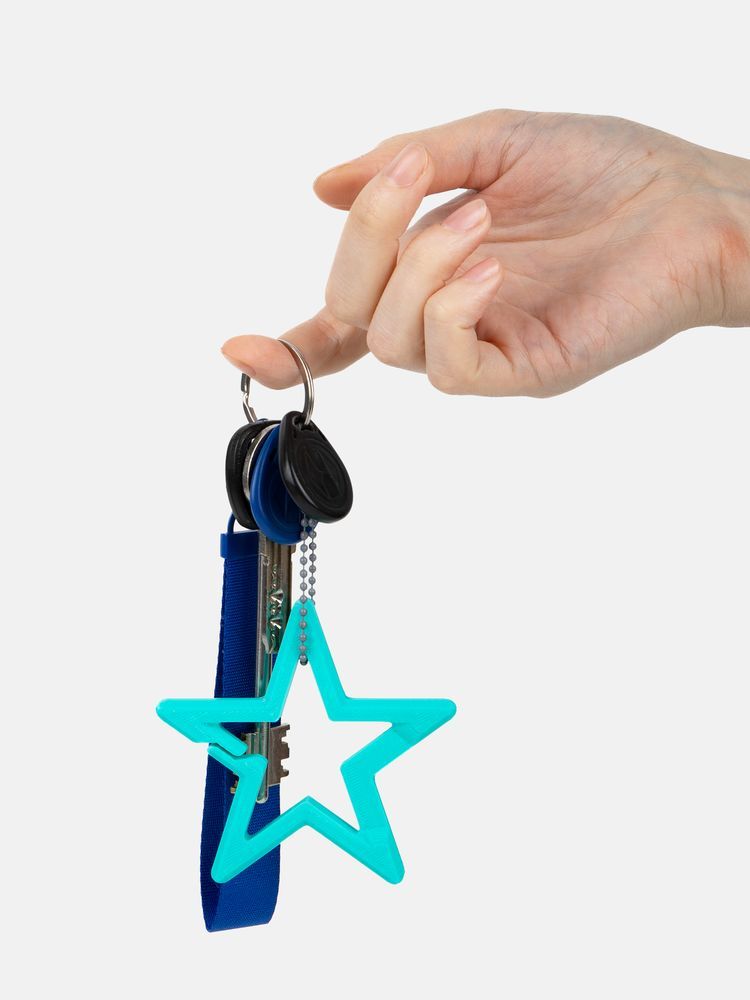 Брелок Impreso, 3D-печать на заказ, звезда Брелок Impreso, 3D-печать на заказ, звезда