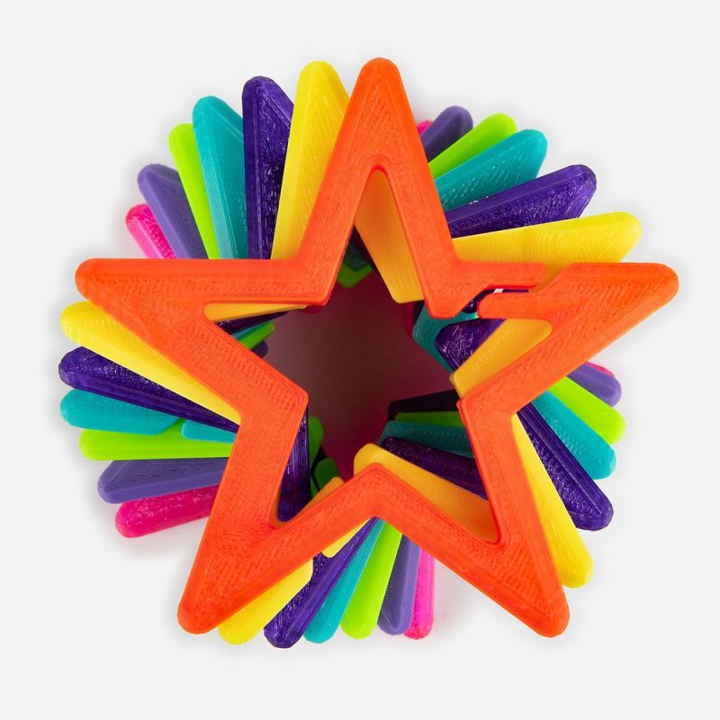 Брелок Impreso, 3D-печать на заказ, звезда Брелок Impreso, 3D-печать на заказ, звезда