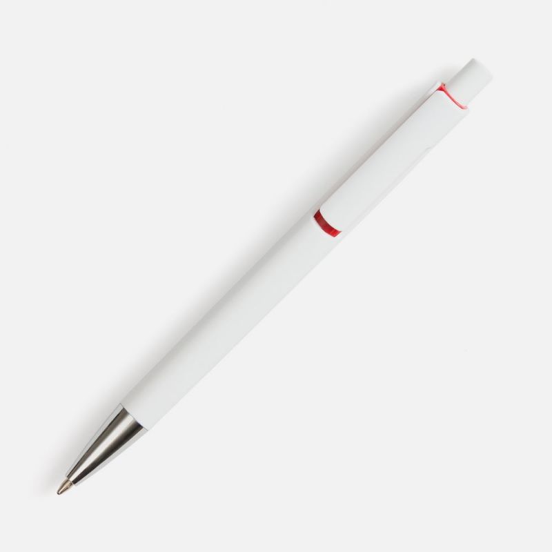 Ручка шариковая Dominanta, белая с красным