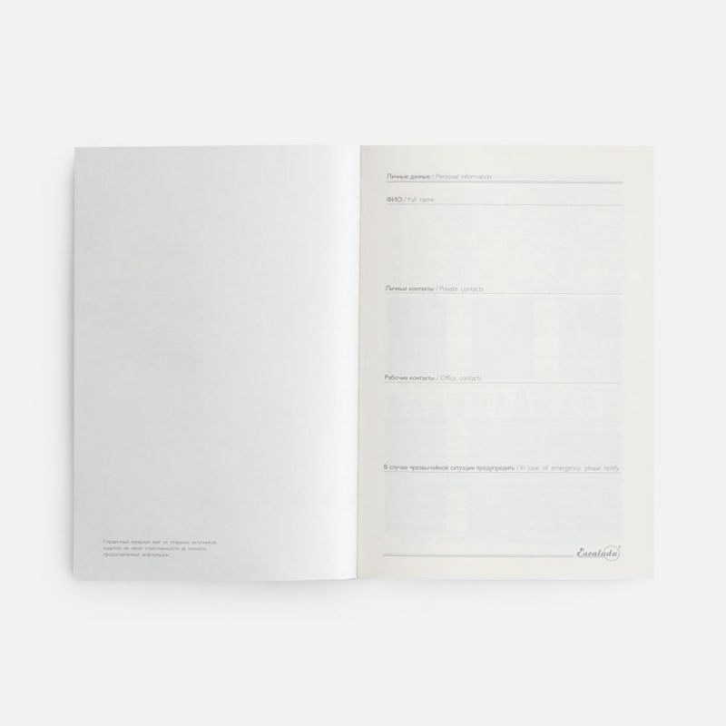 Ежедневник-органайзер Clean Slate, недатированный, серый