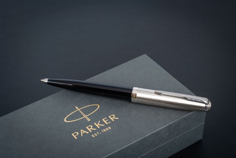 Ручка шариковая Parker 51 Black CT, черная