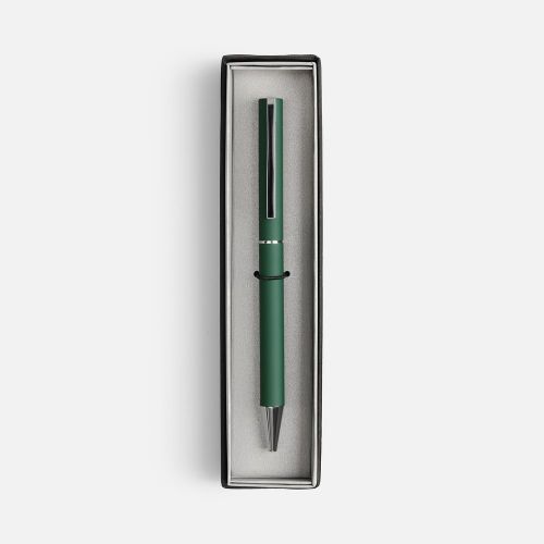 Ручка шариковая Blade Soft Touch в футляре, зеленая