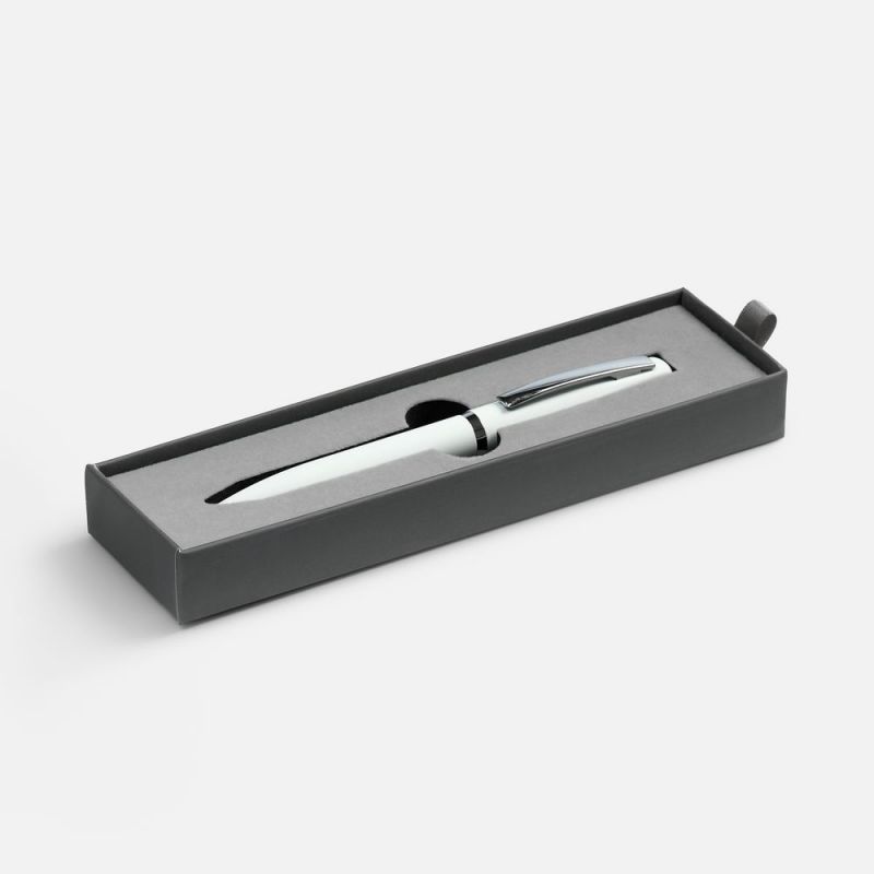 Ручка шариковая Bolt Soft Touch в футляре, белая Ручка шариковая Bolt Soft Touch в футляре, белая