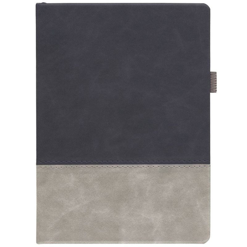 Ежедневник Horizon, недатированный, серый с черным