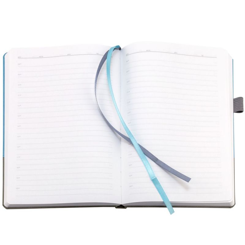 Ежедневник Horizon, недатированный, серый с голубым Ежедневник Horizon, недатированный, серый с голубым