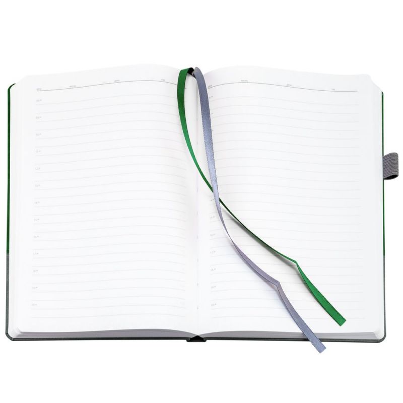 Ежедневник Horizon, недатированный, серый с зеленым Ежедневник Horizon, недатированный, серый с зеленым