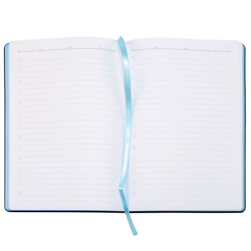 Ежедневник Bookmark, недатированный, черный с голубым Ежедневник Bookmark, недатированный, черный с голубым